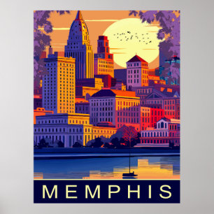 Memphis, Mississippifloden, Resa Poster