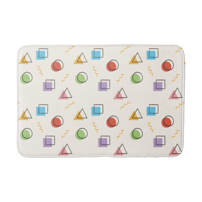 Memphis Mönster badmattor Badrumsmatta (Framsidan)