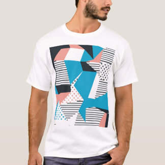 Memphis Mönster: Minimalistisk Abstrakt trend T Shirt