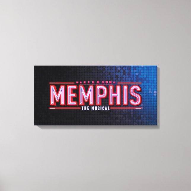 MEMPHIS - Musical Logotyp Canvastryck (Framsida)