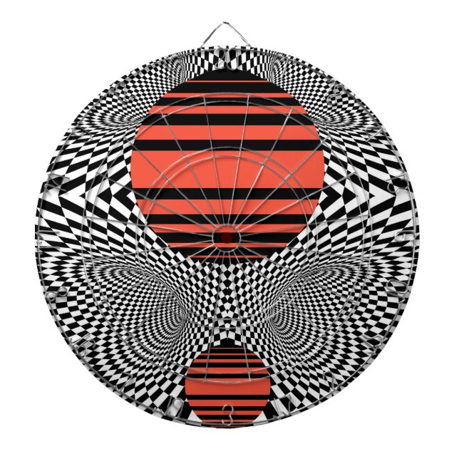 Memphis OpArt Darttavla (Framsidan)