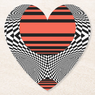Memphis OpArt Underlägg Papper