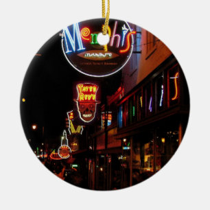 Memphis på träd julgransprydnad keramik