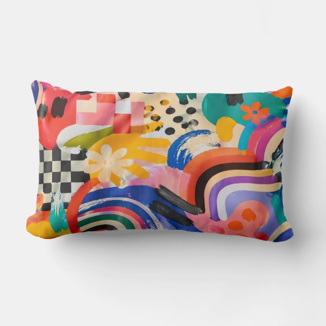 Memphis Pattern Pillow Lumbarkudde (Framsida)