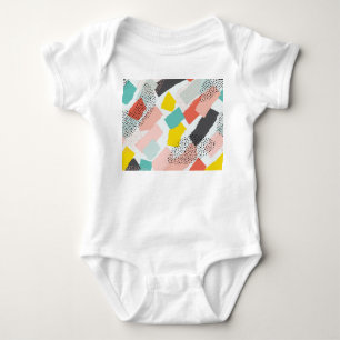 Memphis penseldrag: vintage mönster. t shirt