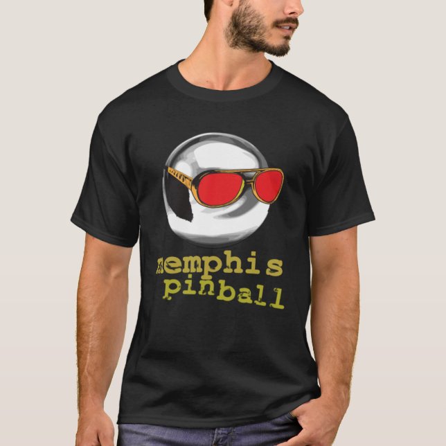 Memphis Pinball Takin  Care of Business Shades T Shirt (Framsida)