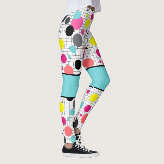 Memphis polka dots leggings (Höger)