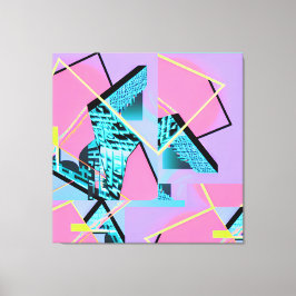 Memphis Pong Exchange Canvastryck