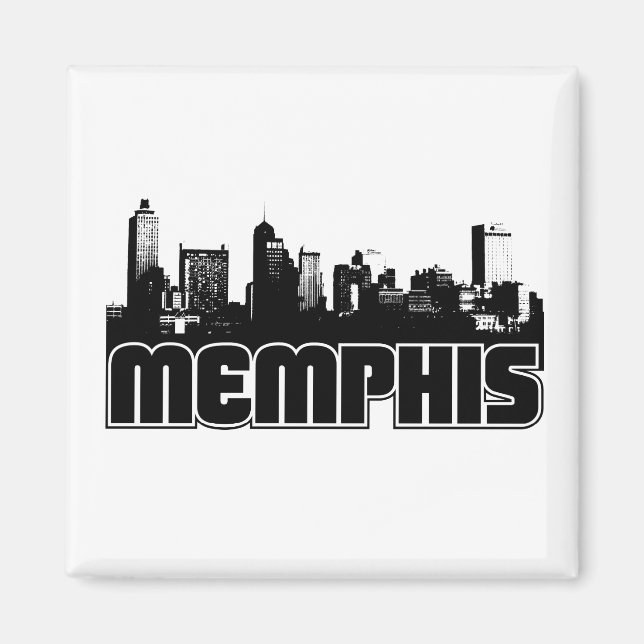 Memphis Skyline Magnet (Framsidan)