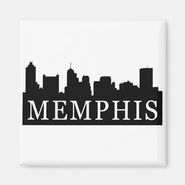 Memphis Skyline Magnet (Framsidan)