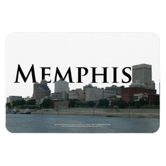 Memphis Skyline med Memphis i Himlar Magnet