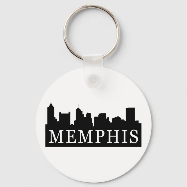 Memphis Skyline Nyckelring (Framsida)