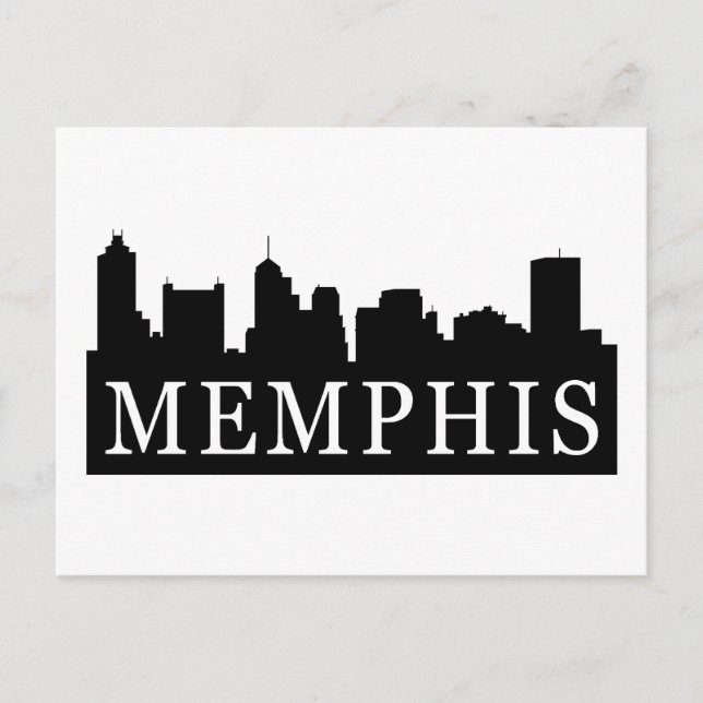 Memphis Skyline Vykort (Framsida)