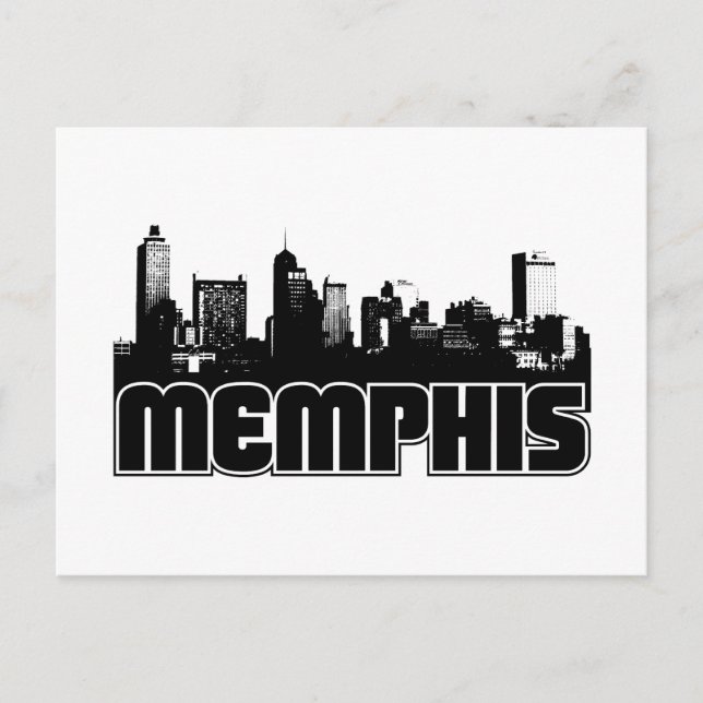 Memphis Skyline Vykort (Framsida)