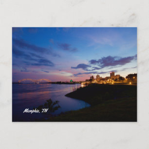 Memphis Skyline Vykort