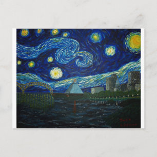 "Memphis Starry Night" av Jack Lepper Vykort
