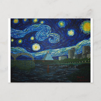"Memphis Starry Night" av Jack Lepper Vykort