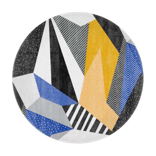 Memphis Stil: Kreativ Geometric Collage. (Framsidan)