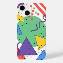 Memphis-stil Telefonfodral Dopamin Dekor Djärv Geo