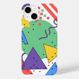 Memphis-stil Telefonfodral Dopamin Dekor Djärv Geo