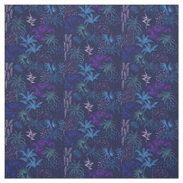 Memphis Stil Tropical Ferns Handflatan Foliage Tyg