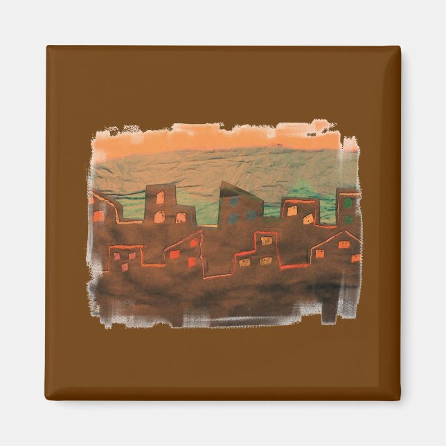 Memphis Sunrise Magnet (Framsidan)