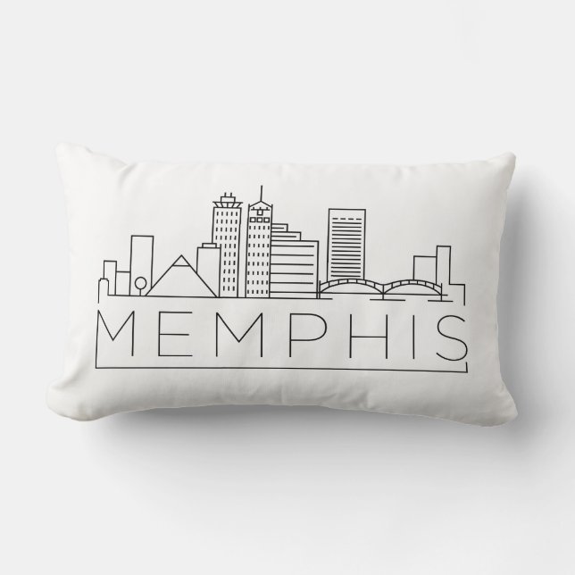 Memphis Tennessee horisont Lumbarkudde (Framsida)