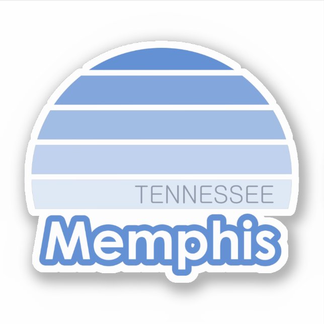 Memphis Tennessee Klistermärken (Framsida)