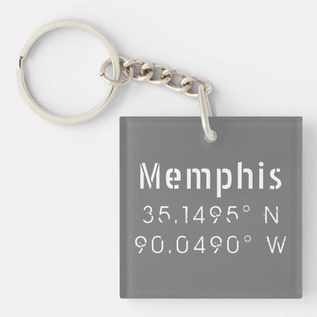 Memphis Tennessee Longitud Latitude (Framsidan)