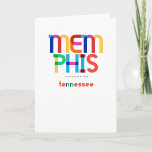 Memphis Tennessee Mid Century, Pop Art Kort