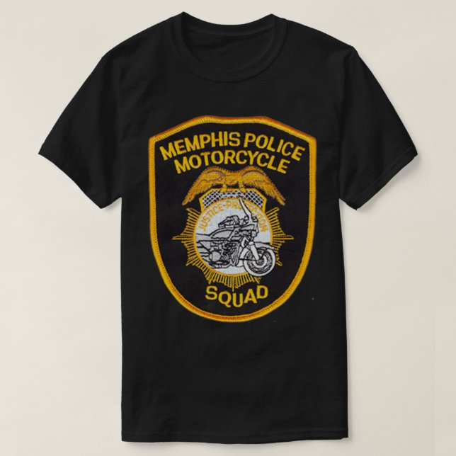Memphis Tennessee Police Motorcycle Unit T Shirt (Design framsida)