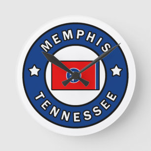 Memphis Tennessee Rund Klocka
