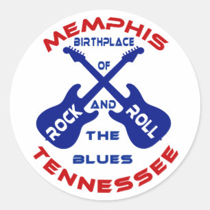 Memphis, Tennessee Runt Klistermärke
