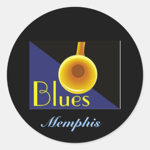 Memphis Tennessee Runt Klistermärke