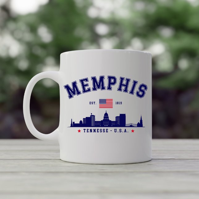 "Memphis Tennessee – Skyline City Kaffemugg (Skapare uppladdad)