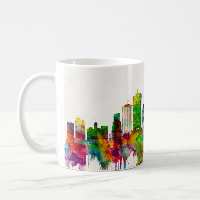 Memphis Tennessee Skyline Kaffemugg (Vänster)