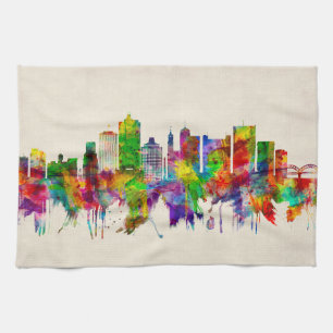 Memphis Tennessee Skyline Kökshandduk