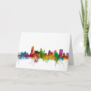 Memphis Tennessee Skyline Kort