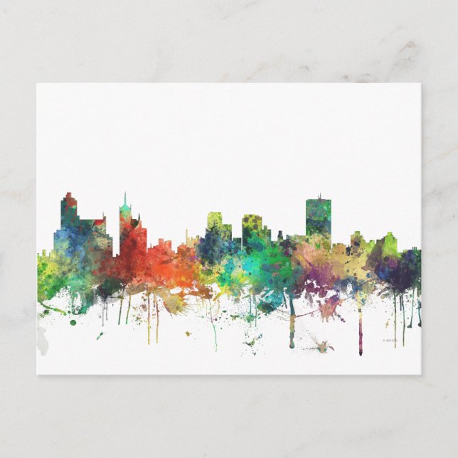 MEMPHIS, TENNESSEE SKYLINE SP - VYKORT (Framsida)