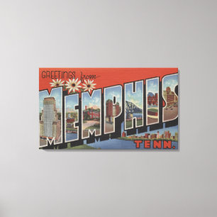 Memphis Tennessee - stora brevplatser 2 Canvastryck