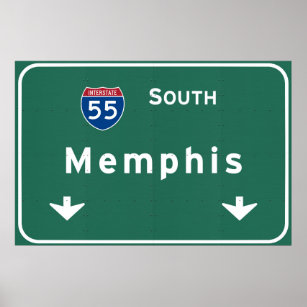 Memphis Tennessee tinterstate Highway Freeway : Poster