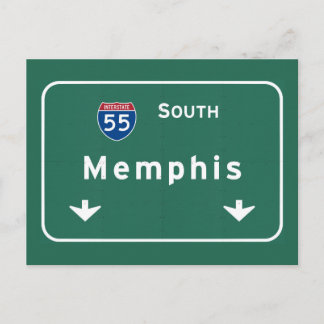 Memphis Tennessee tn Interstate Highway Frihallsvä Vykort