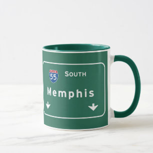Memphis Tennessee tn Interstate huvudvägmotorväg Mugg