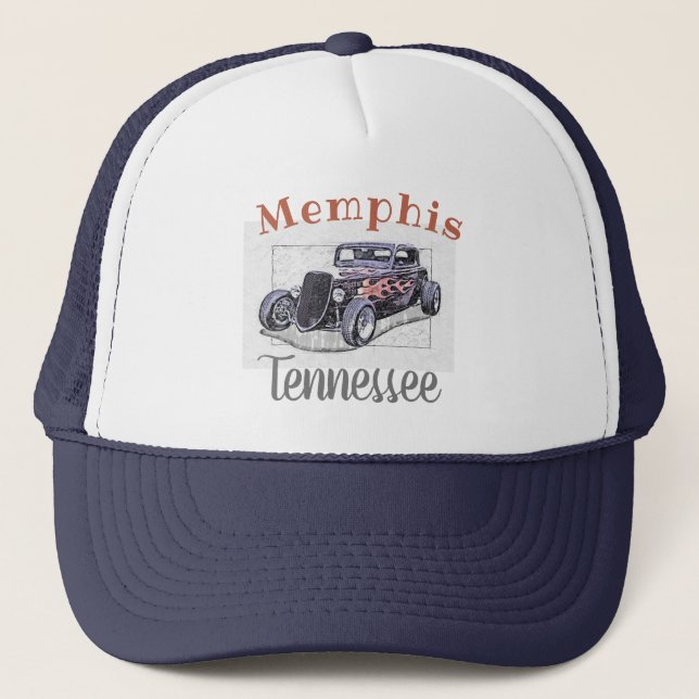 "Memphis Tennessee" Vintage Hotrod Keps (Framsida)