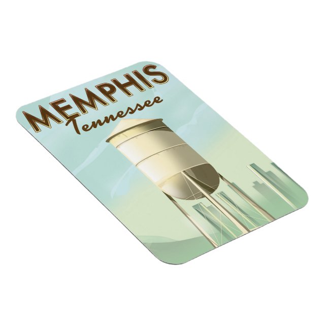 Memphis Tennessee vintage resaffisch Magnet (Högersidan)
