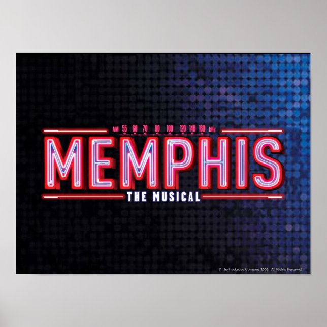 MEMPHIS - The Musical Logo Poster (Framsidan)