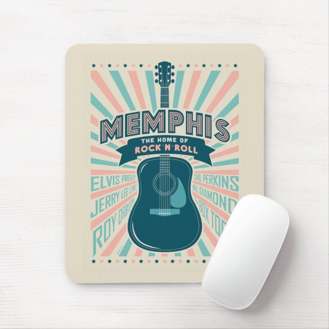 Memphis, TN: Guitar Series | Sten-N-Roll Musmatta (Med mus)