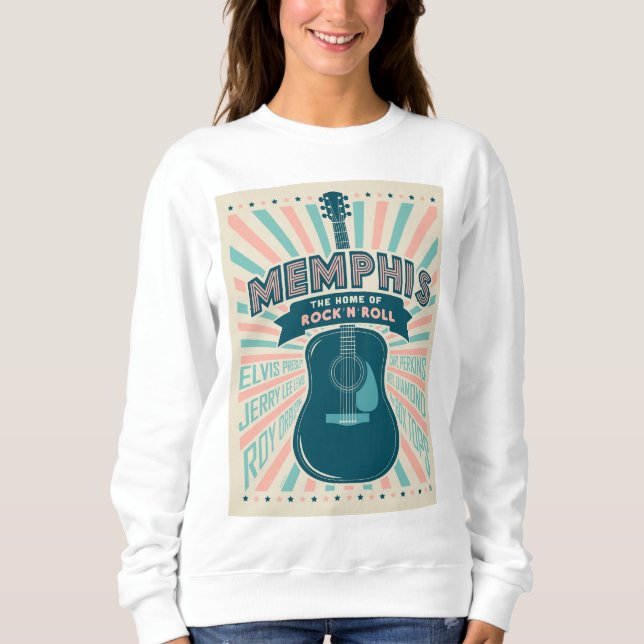 Memphis, TN: Guitar Series | Sten-N-Roll T Shirt (Framsida)