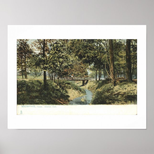 Memphis TN, Overton Park 1905 Vintage Inspired Poster (Framsidan)