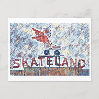 Memphis, TN Skateland Sign-målning Vykort
